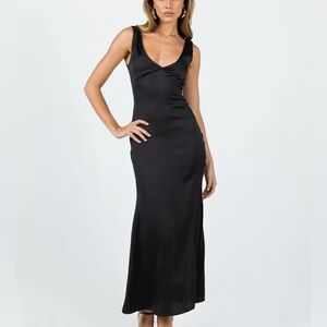 Princess Polly Black Midi Dress